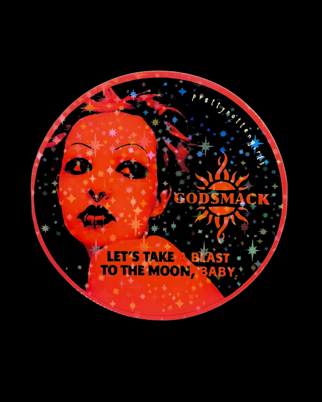 Godsmack Moon Baby Sticker
