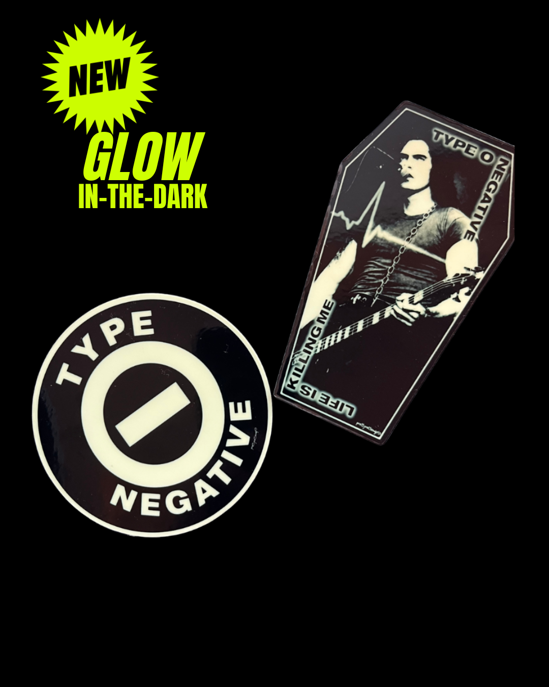 Type O Negative GLOW in the Dark Sticker