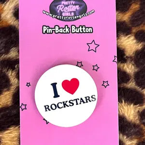 I Love Rockstars Pin