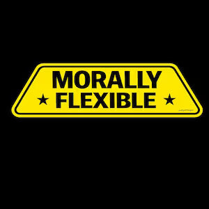 Morally Flexible Sticker