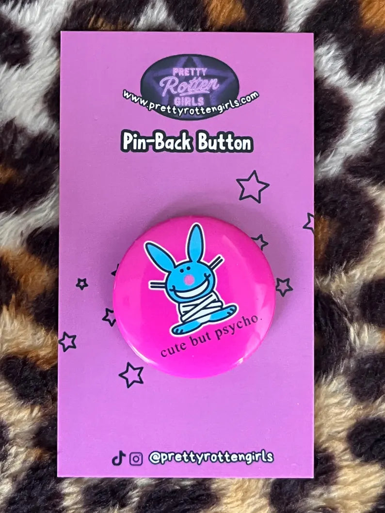 Happy Bunny Nostalgia Pin