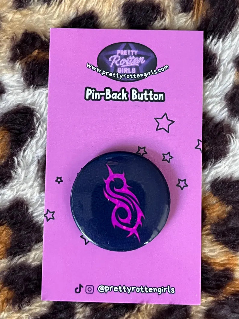 Slipknot Logo Sparkly Pin