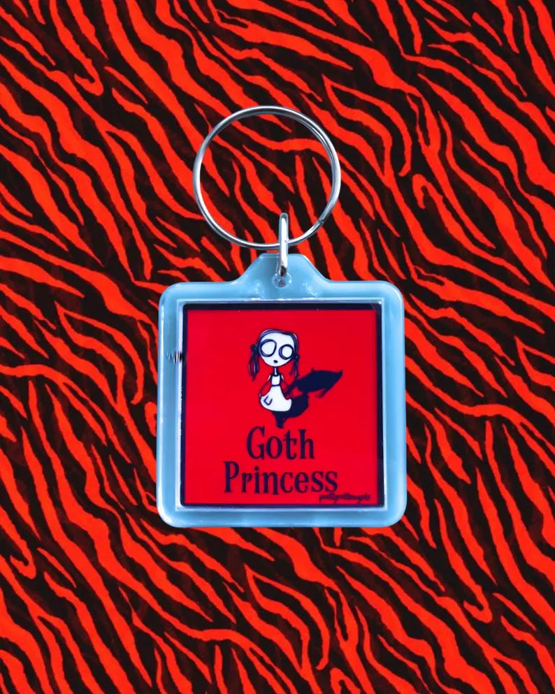 Eve L Goth Princess Keychain