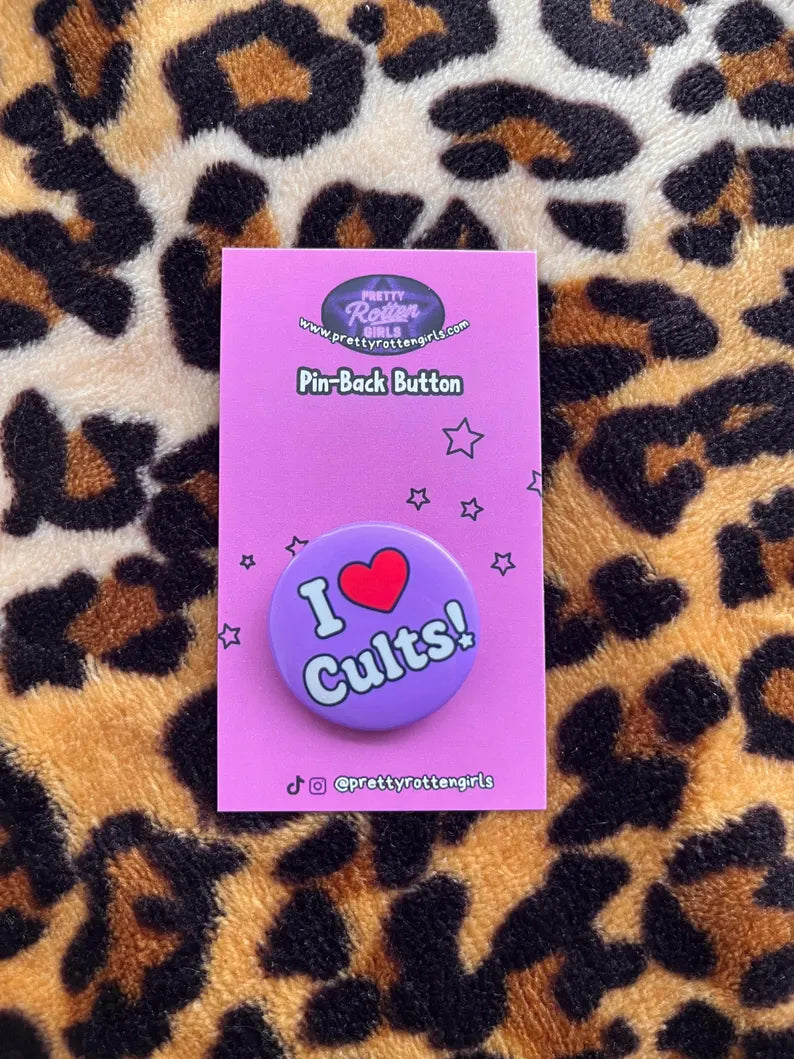 I Love Cults Pin