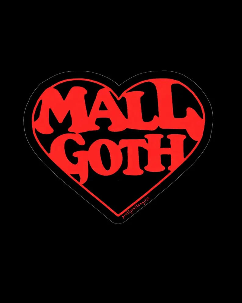 Mall Goth Heart Sticker