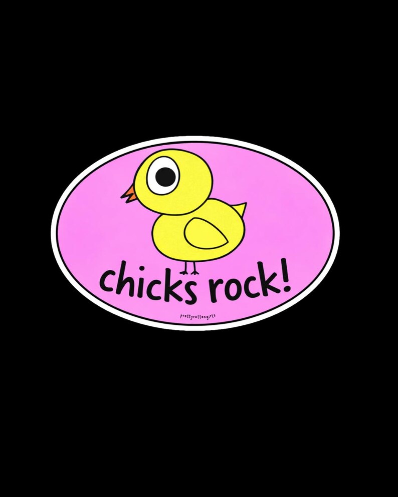 Chicks Rock Sticker