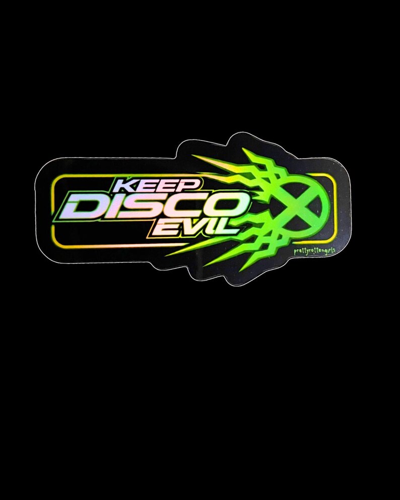Keep Disco Evil Static-X Sticker
