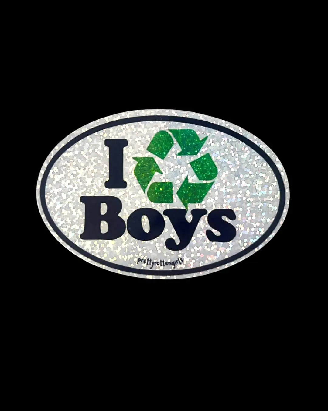 I Recycle Boys Sticker