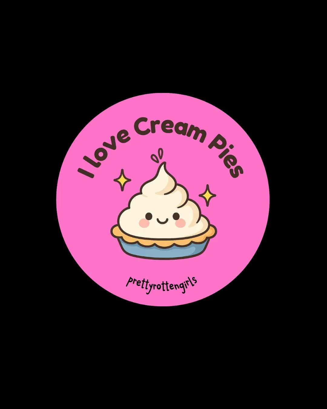 I Love Cream Pies Sticker