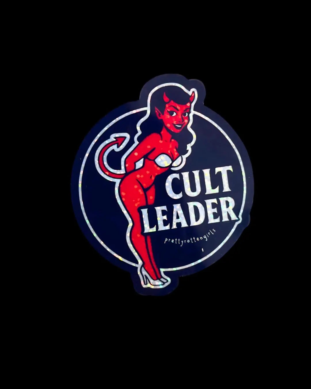 Cult Leader Devil Girl Sticker