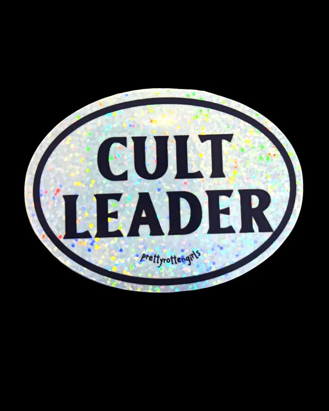 Cult Leader Oval Sticker