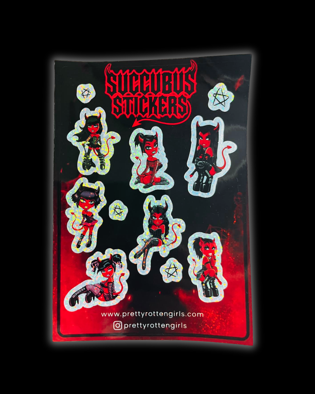 Goth and Succubus Babes Sticker Sheets